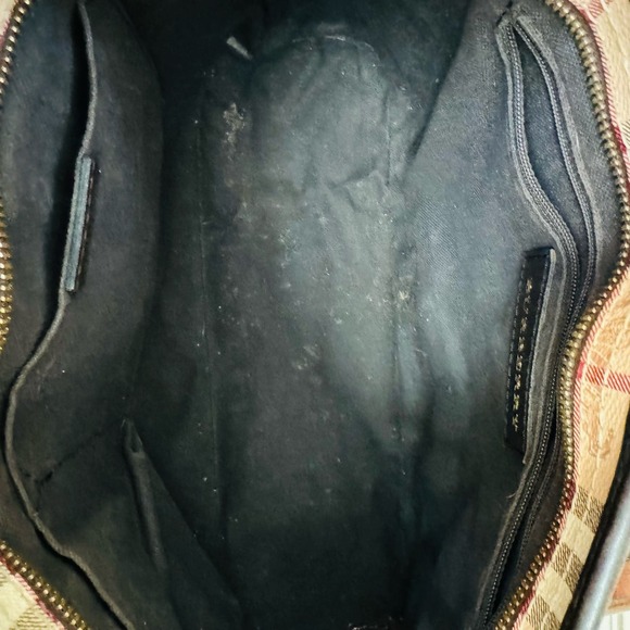 Burberry Regent Haymarket Check Tote Bag Made in Italy - Picture 10 of 16